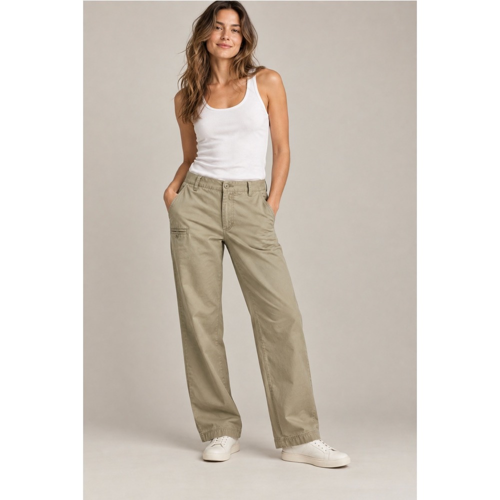 Columbia‎ Khaki Cotton Utility Straight Leg Pants 16 Tan Gorpcore Outdoor Casual